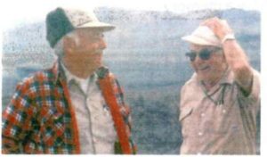Wright and Troxel in the field mapping the Amargosa Chaos